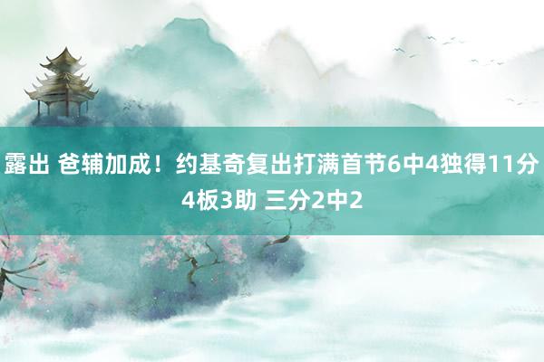 露出 爸辅加成！约基奇复出打满首节6中4独得11分4板3助 三分2中2
